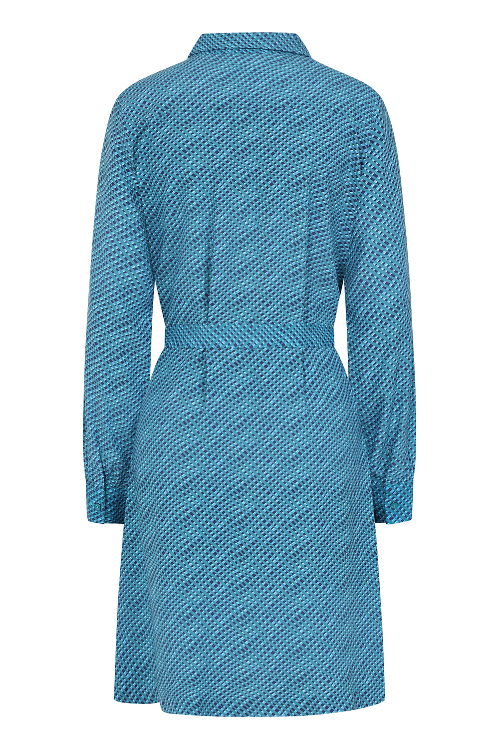 Osier Shirt Dress  - Stripe Print Lagoon - Lenzing EcoVero