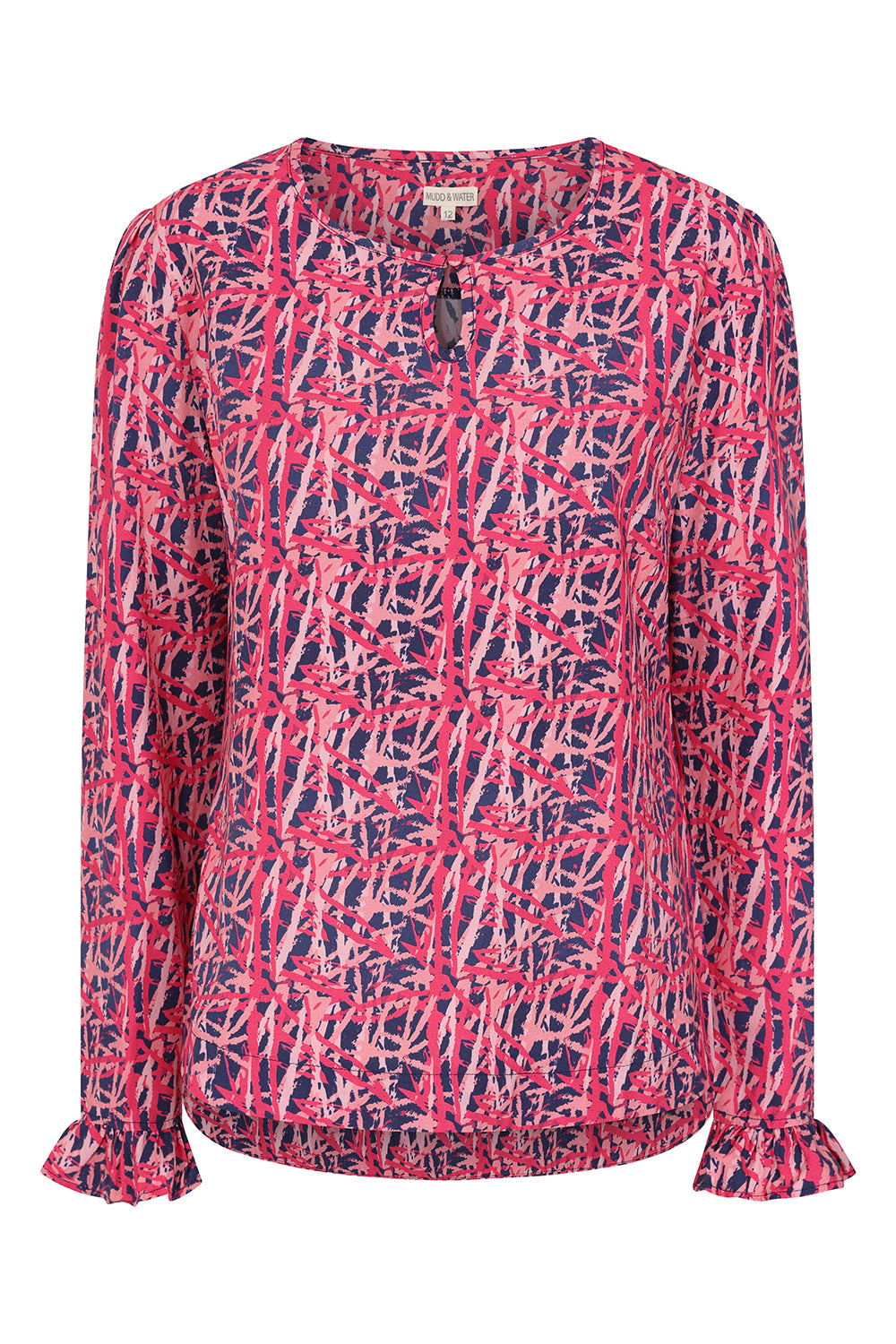 Rowan Top - Brush Print Pink - Lenzing Eco Vero