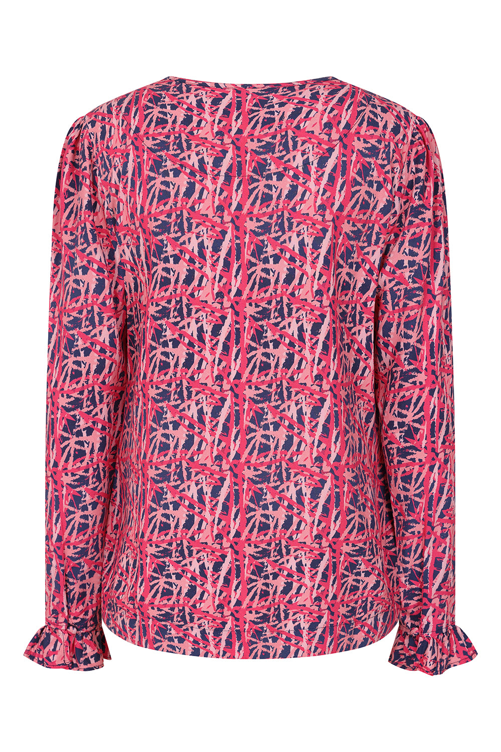 Rowan Top - Brush Print Pink - Lenzing Eco Vero