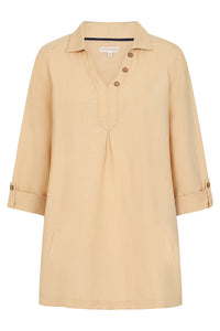 Springtime Tunic - Sand - Organic Cotton Linen Blend