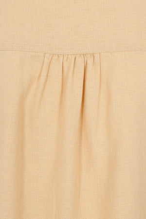 Springtime Tunic - Sand - Organic Cotton Linen Blend