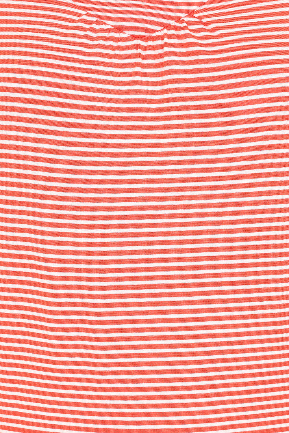 St Tropez Top - Coral Stripe - Viscose Jersey