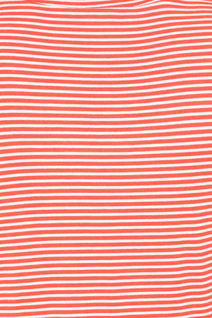 St Tropez Top - Coral Stripe - Viscose Jersey