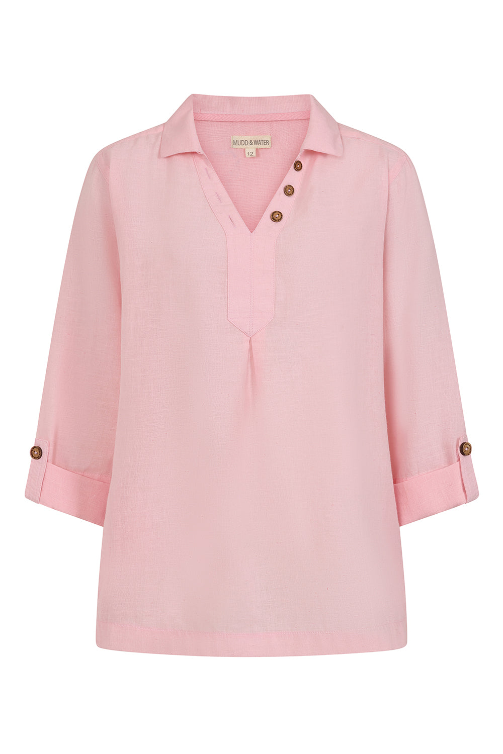 Summertime Smock - Coral Blush - Organic Cotton Linen Blend