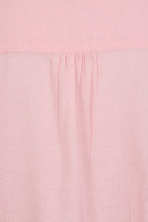 Summertime Smock - Coral Blush - Organic Cotton Linen Blend