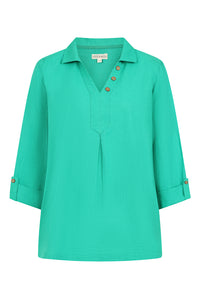 Summertime Smock - Mint - Organic Cotton Linen Blend