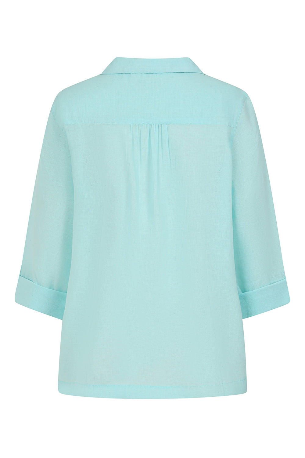 Summertime Smock - Tangier Turquoise - Organic Cotton Linen Blend