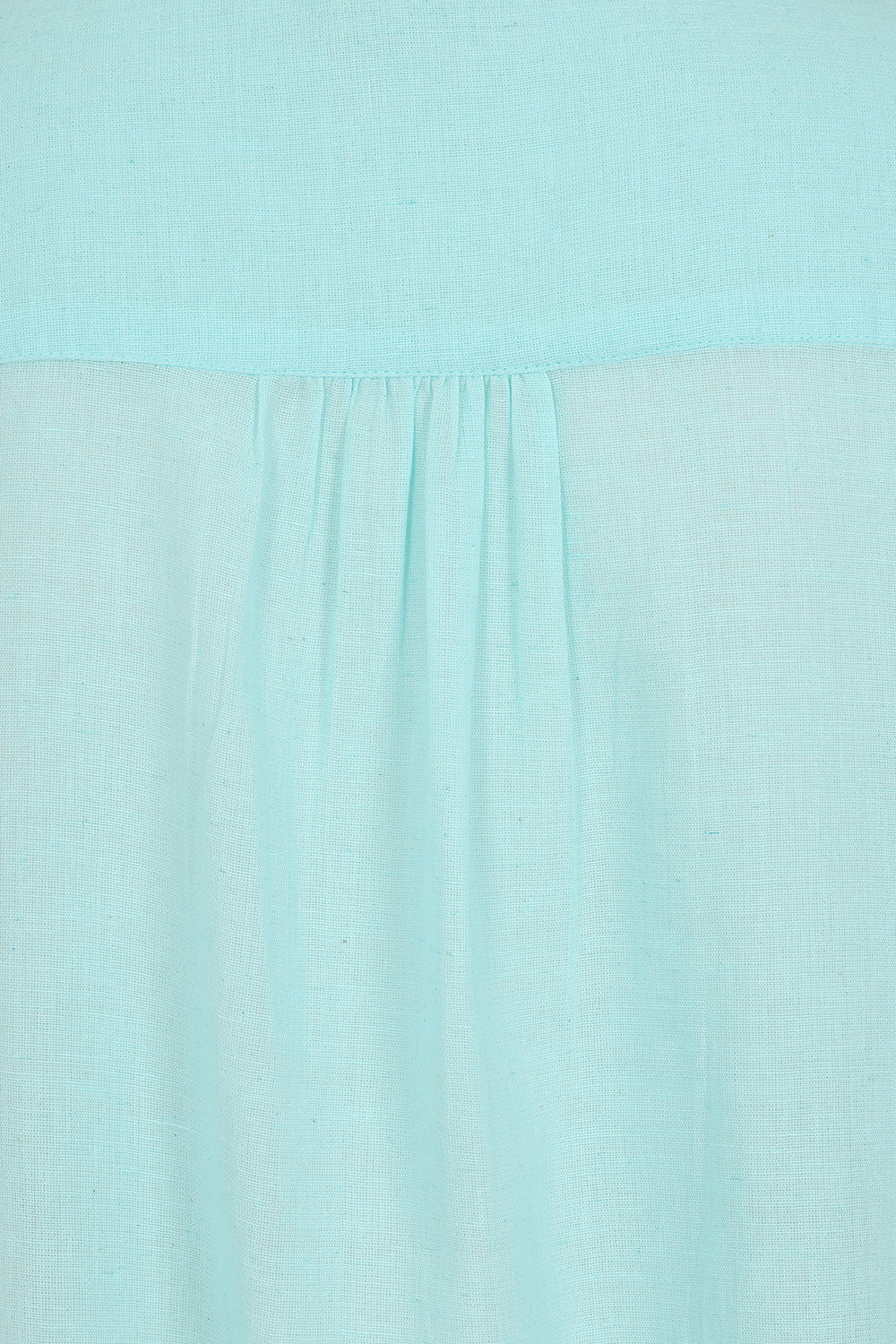 Summertime Smock - Tangier Turquoise - Organic Cotton Linen Blend