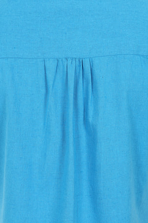 Sunrise Blouse - Blithe - Organic Cotton Linen Blend
