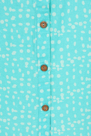 Sunrise Blouse - Ceramic Dot - Organic Cotton Linen Blend