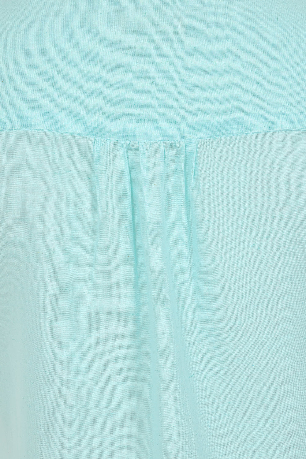 Sunrise Blouse - Tangier Turquoise - Organic Cotton Linen Blend