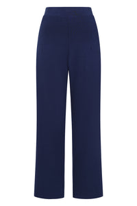 Tara Trouser - Navy - GOTS Organic Cotton