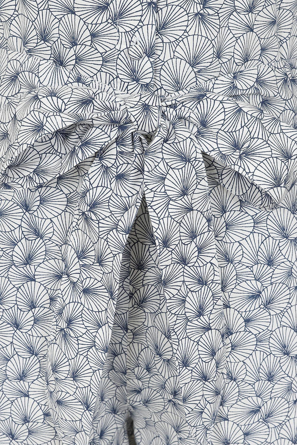 Wave Jumpsuit - White Lily Pad Print - GOTS Organic Cotton