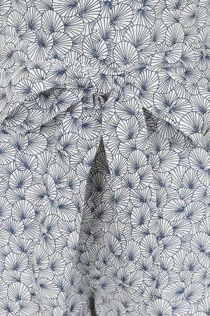Wave Jumpsuit - White Lily Pad Print - GOTS Organic Cotton