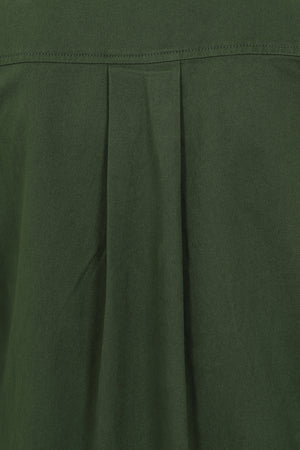 Wirral Dress - Green - Organic Cotton Jean