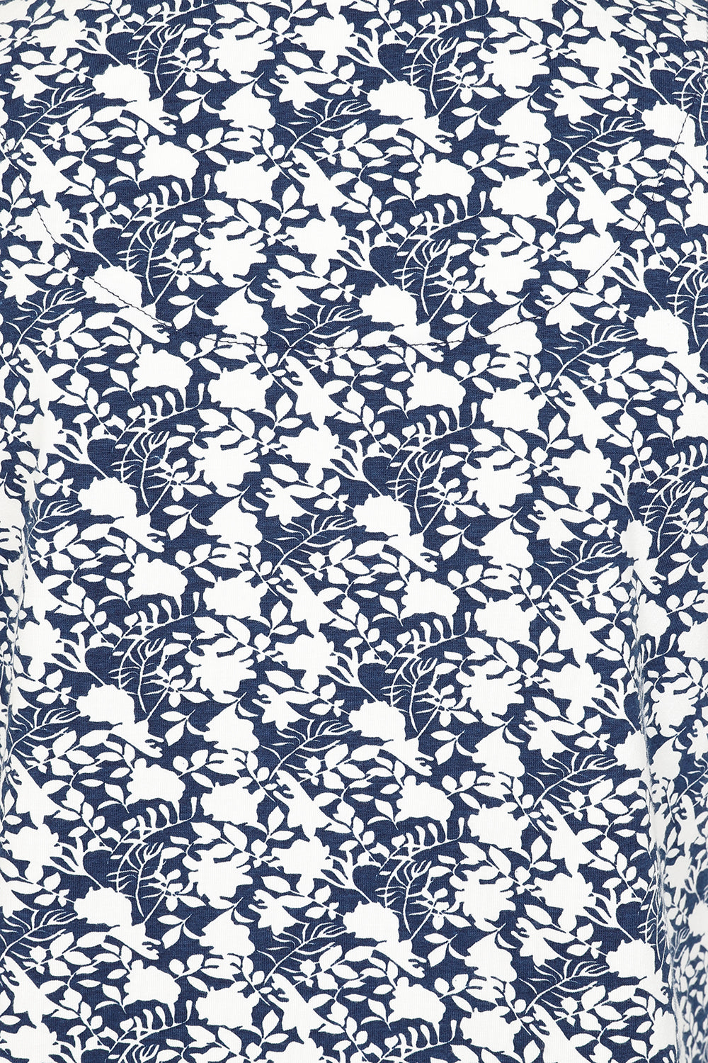 Fauna Top - Navy Foliage print - GOTS Organic Cotton