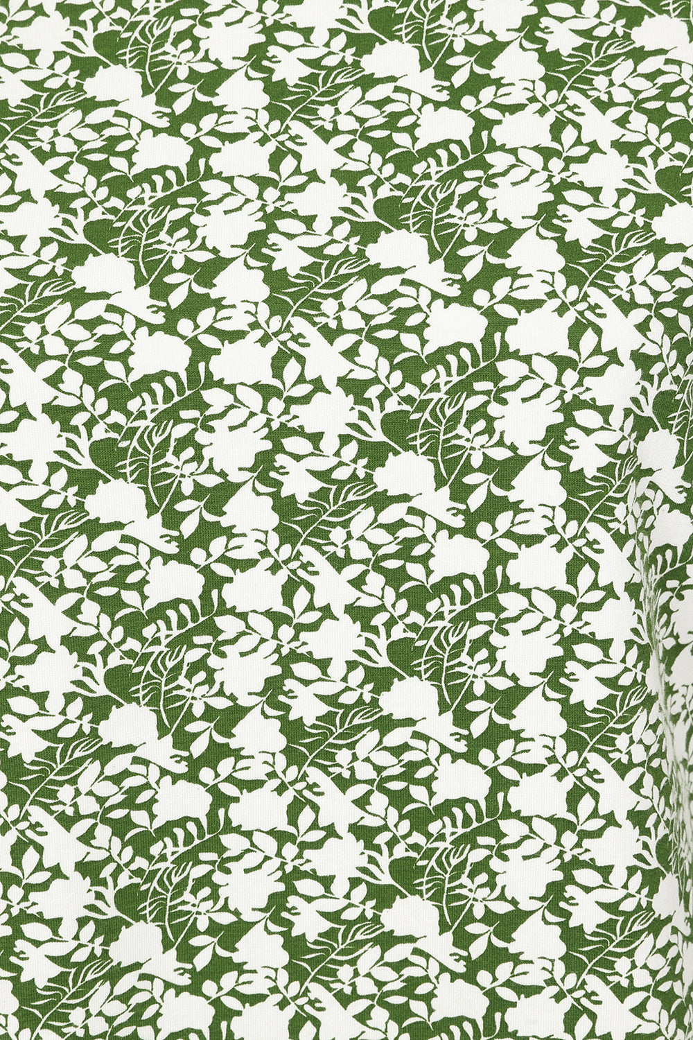 Fern Top-Green Foliage Print - GOTS Organic Cotton