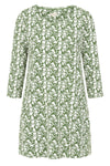Francoise Tunic - Green Foliage Print - GOTS Organic Cotton