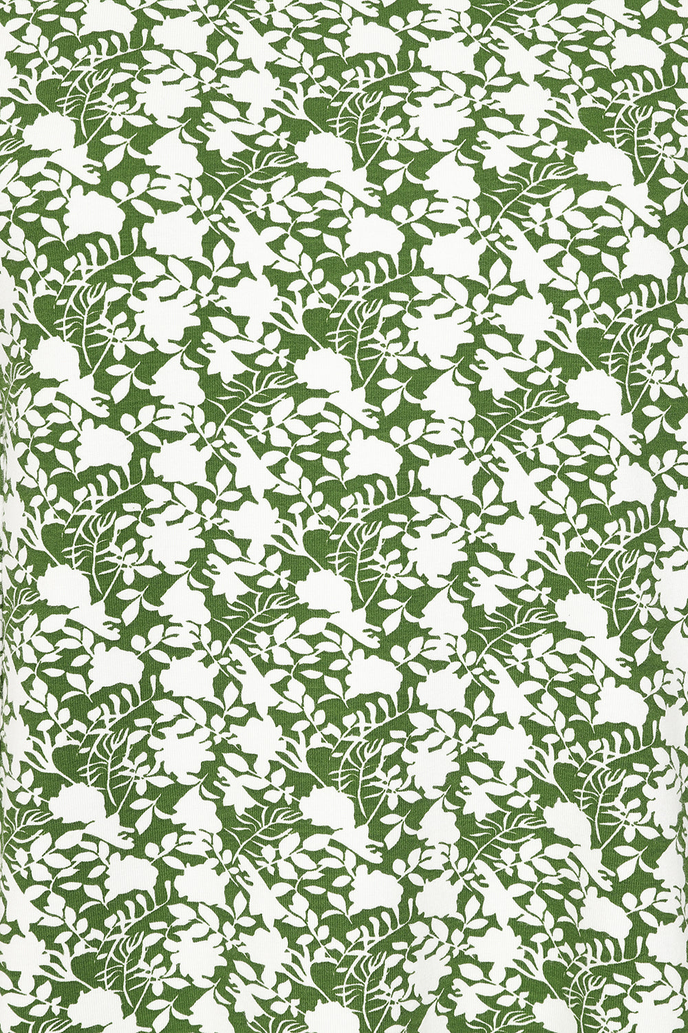 Francoise Tunic - Green Foliage Print - GOTS Organic Cotton