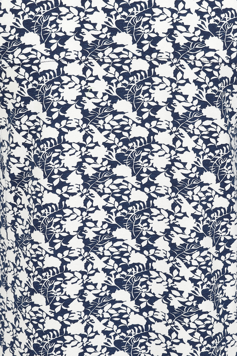 Francoise Tunic - Navy Foliage Print - GOTS Organic Cotton