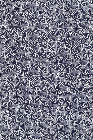 Francoise Tunic - Navy Lily Pad Print  - GOTS Organic Cotton