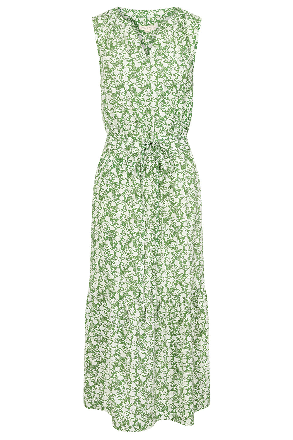 Leila Dress  - Green Foliage Print - Lenzing EcoVero
