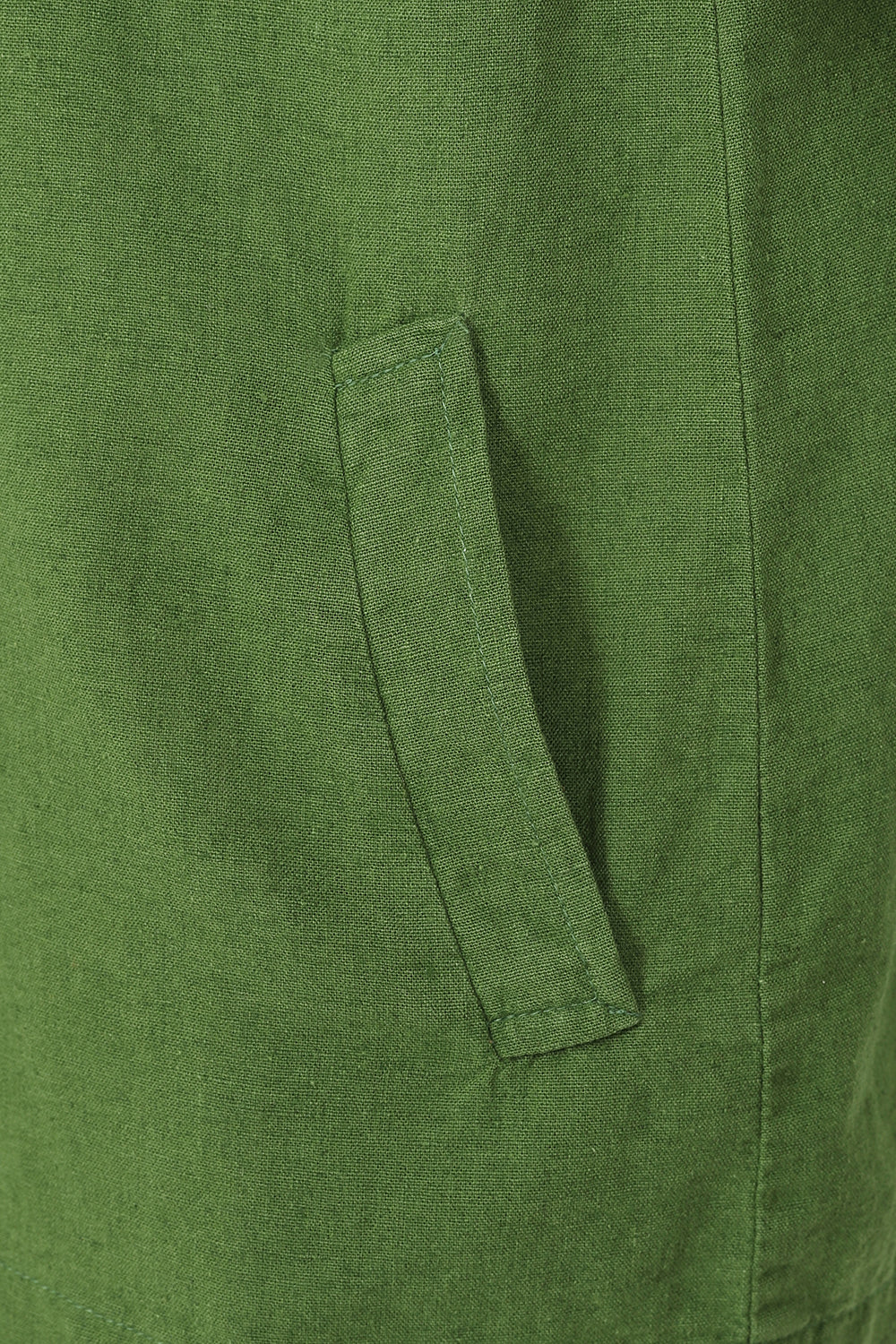 Summertime Smock - Green - Organic Cotton Linen Blend