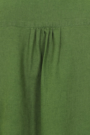 Summertime Smock - Green - Organic Cotton Linen Blend