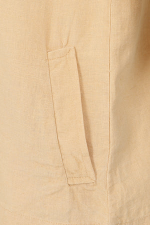 Summertime Smock - Sand - Organic Cotton Linen Blend